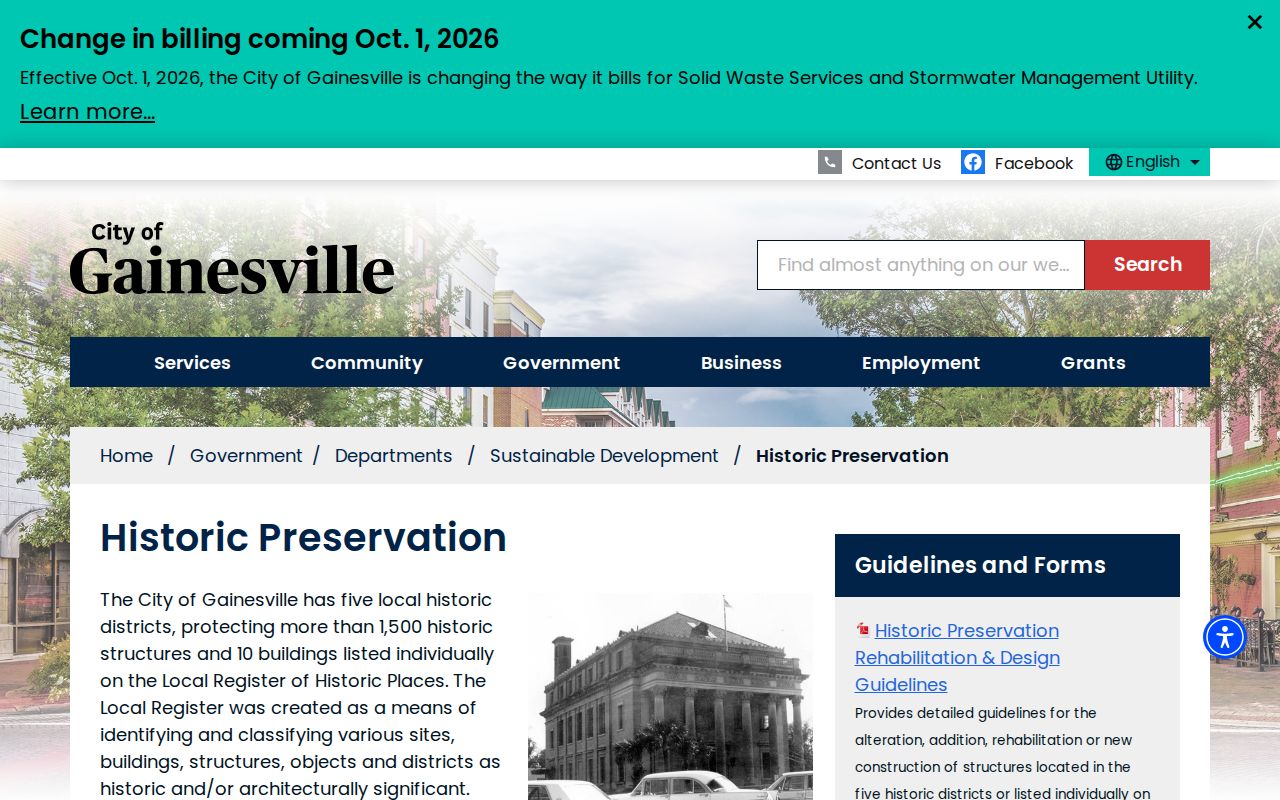 Alachua County neighbors Gainesville historic districts