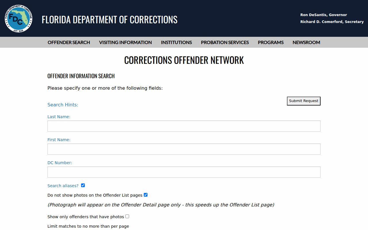Alachua County resident lookup Florida corrections search