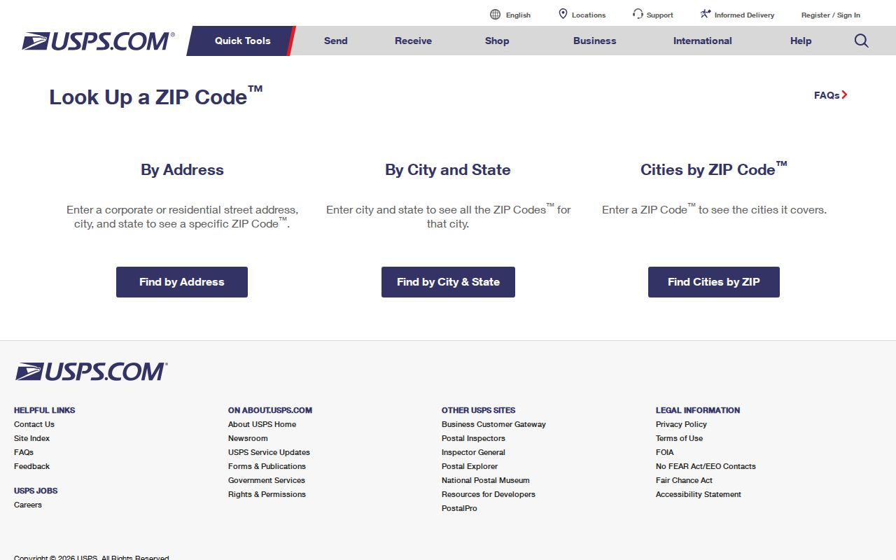 Alachua County ZIP code directory USPS lookup